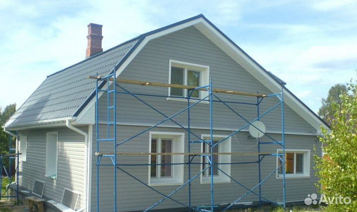 Металлочерепица RAL3005 фасад кровля