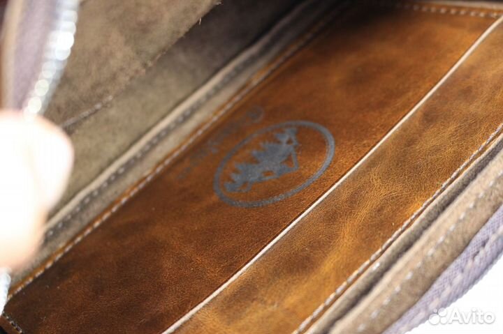 Сумка на пояс, (на грудь) натуральная кожа