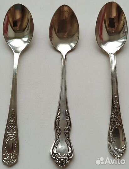 Ложки столовые и чайные. 19-20 века. Мельхиор. Лот