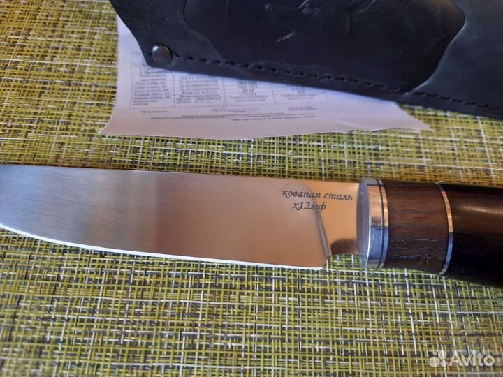 Нож кованая сталь х12мф