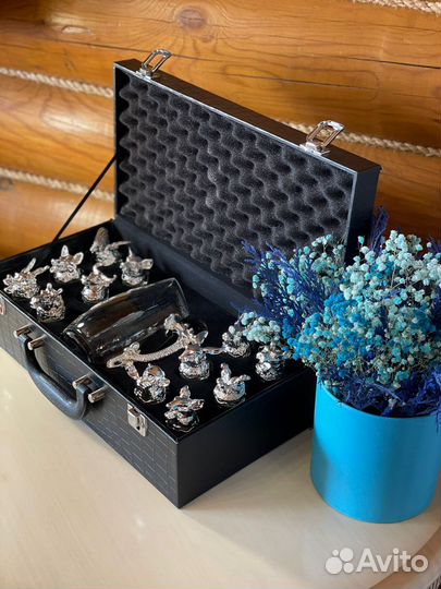 Рюмки-стопки на подарок в кейсе