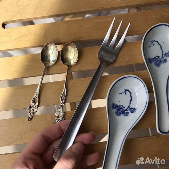 Винтажные приборы ложки вилка