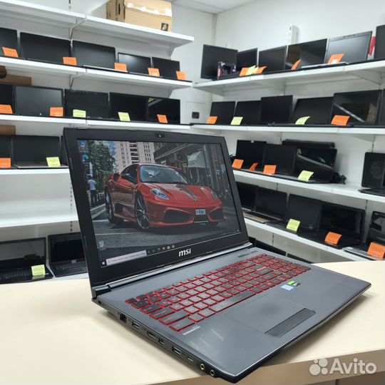 Игровой MSI i7-7700HQ/16GB/256GB+1TB/GTX 1060(6GB)