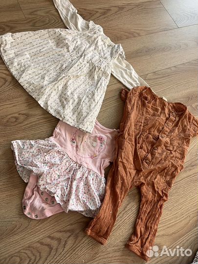 Детские вещи пакетом для девочки от 0 до 1,5 лет