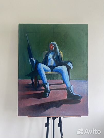 Картина маслом девушка