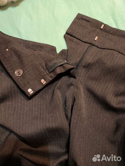 Брюки школьные серые