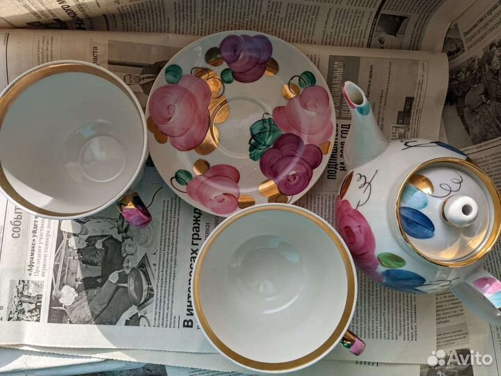 Чайный сервиз Дулево агашки гигант