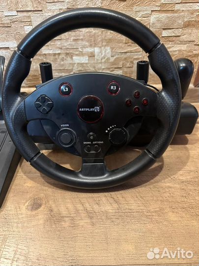 Игровой руль с педалями для ps4/ps5 xbox s/x,pk