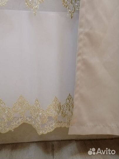 Комплект шторы и тюль бу