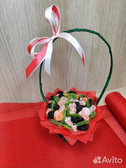 Букет из сухофруктов. Подарок женский