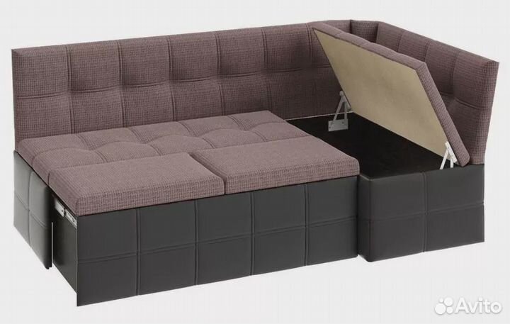 Угловой кухонный диван Домино (Токио) 2 дизайн 9