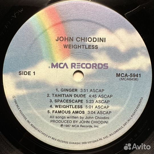 John Chiodini – Weightless (Канада 1987г.)
