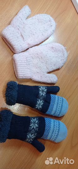 Варежки разные на 6-8лет