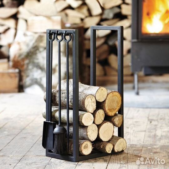 Дровница лофт для камина