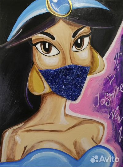 Картина Жасмин / Дисней / Мультперсонаж / Поп-арт