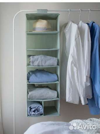 Полка подвесная IKEA светло серо зелёная