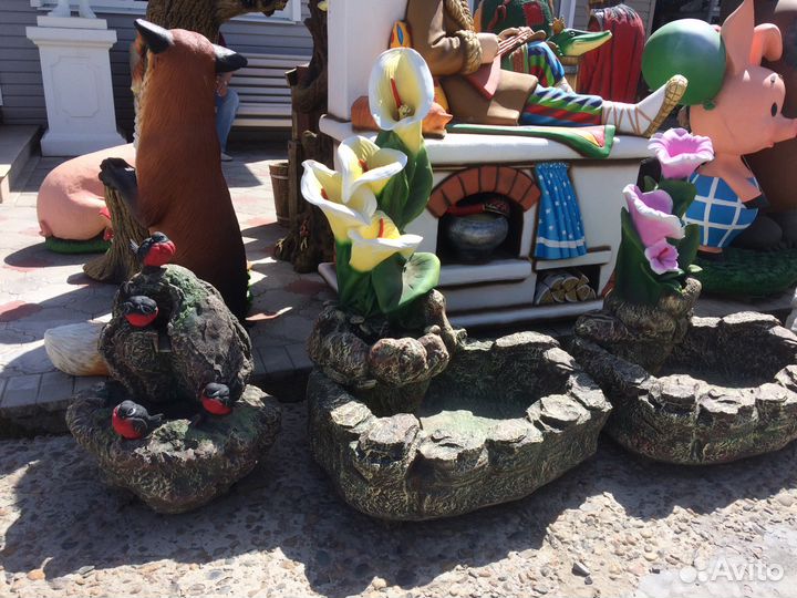 Декоративный фонтан из высокопрочного бетона