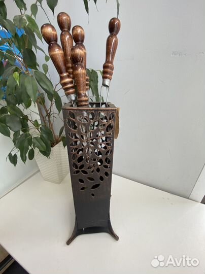 Подставка кованная под шампура