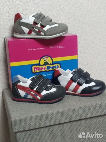 Ботинки ортопедические новые Минишуз кожа 21-23