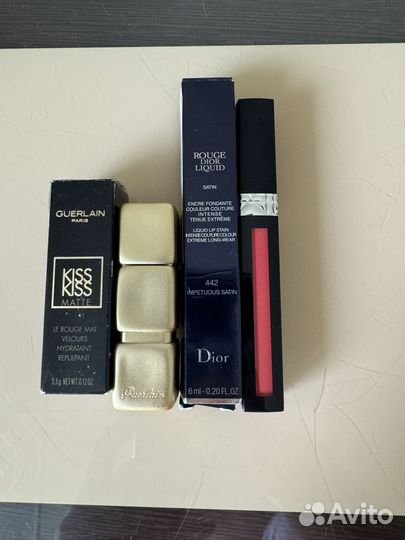 Помады dior и guerlain
