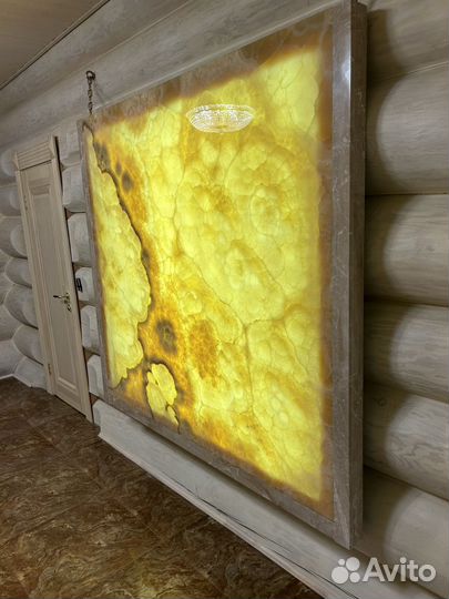Панно из оникса с подсветкой