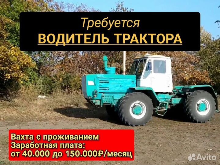 Водитель трактора, оператор кму