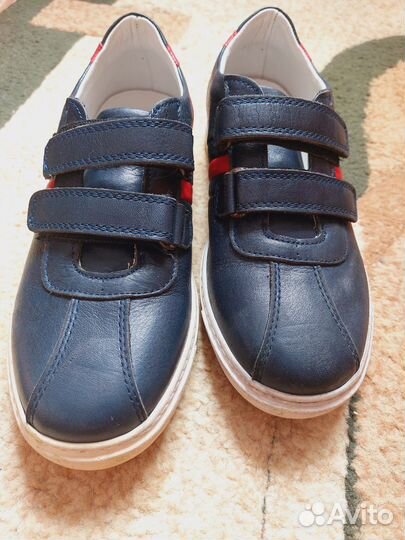 Ботинки кожаные