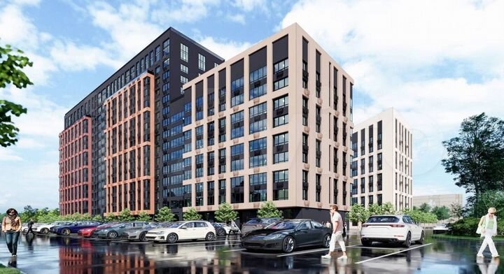 Квартира-студия, 45,5 м², 11/15 эт.