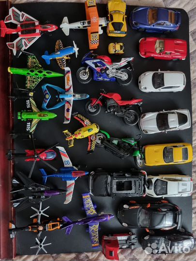 Машинки, самолёты, мотоциклы