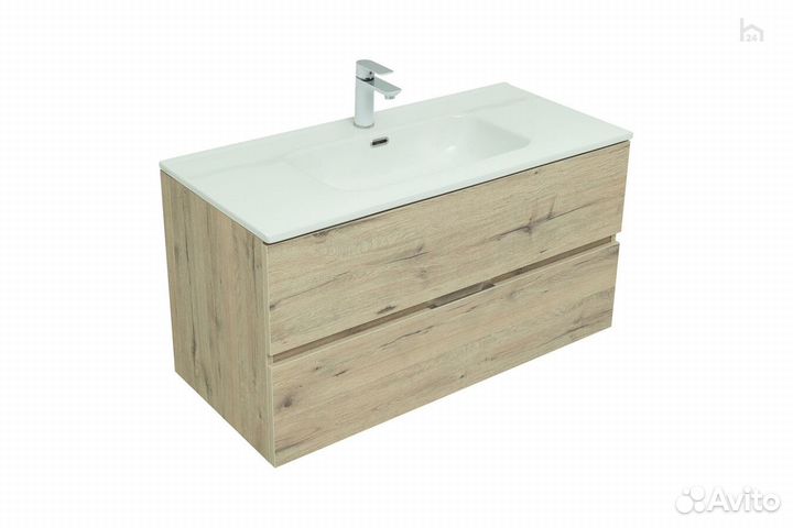 Тумба под раковину для ванной 100 (2 ящика) Алвита