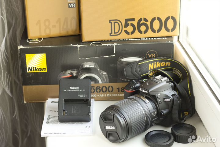 Nikon d5600+18-140 3.5-5.6G ED (пробег 12332)
