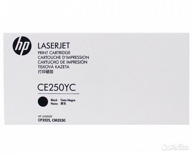 HP CE250YC картридж черный (12000 стр.)