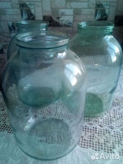 Продам стекляные 3 х л банки