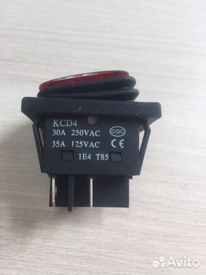 Кнопка включения, 30А, 4 контакта