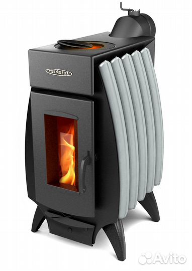 Печь отопительная огонь-батарея 5 антрацит-серый