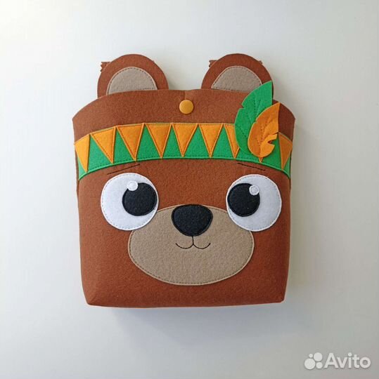 Сумка на самокат/велосипед из фетра