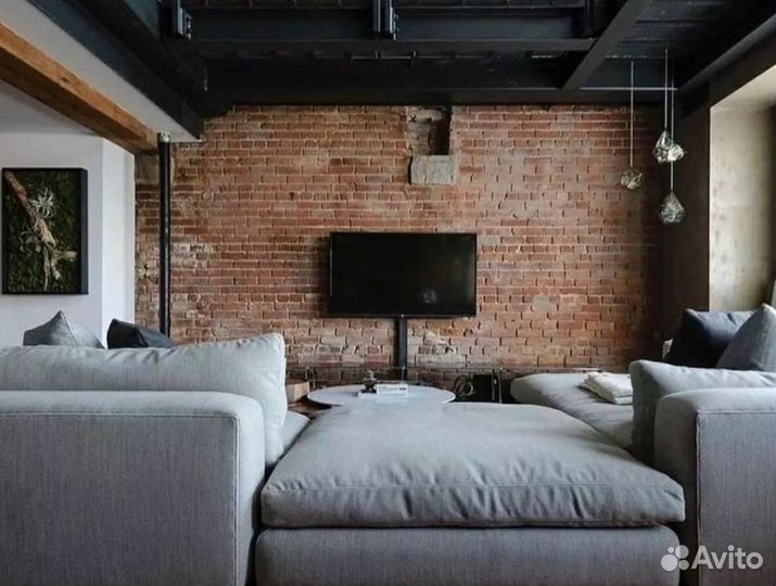 Гипсовый камень под кирпич