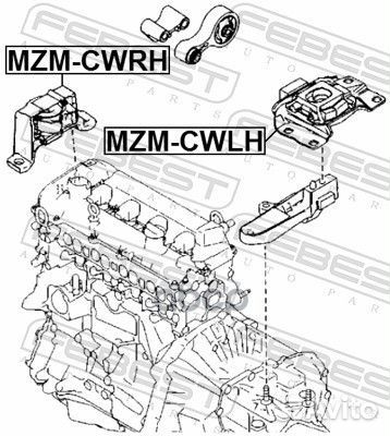 Опора двигателя mazda 3 BL 08-11 лев