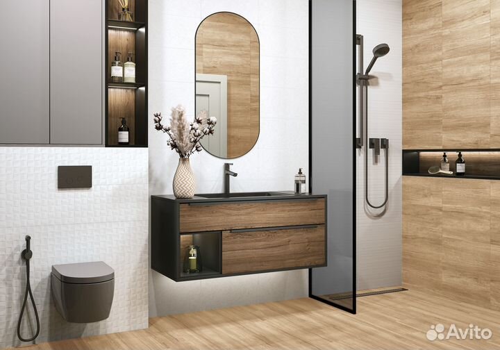 Плитка облицовочная Miloni Relief White Lines