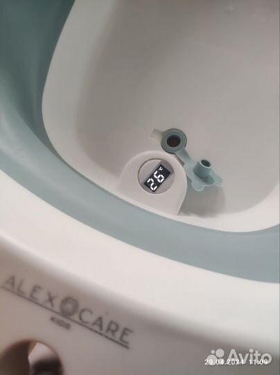 Детская ванночка складная с термометром и гамаком