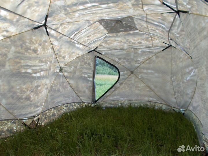 Палатка Куб 2,20 3-сл Дуплекс Уралзонт+дымоход