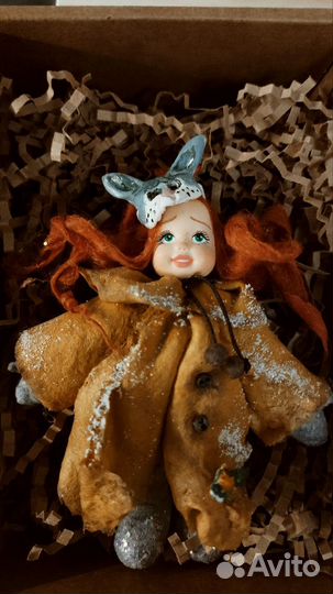 Ватные елочные игрушки