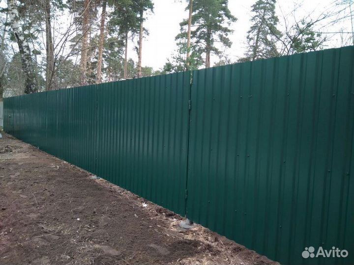 Забор из профлиста от производителя