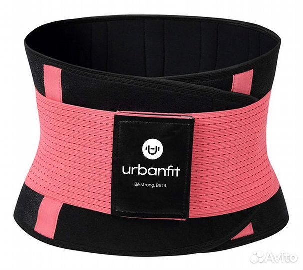 Пояс для похудения Urbanfit, размер L, розовый