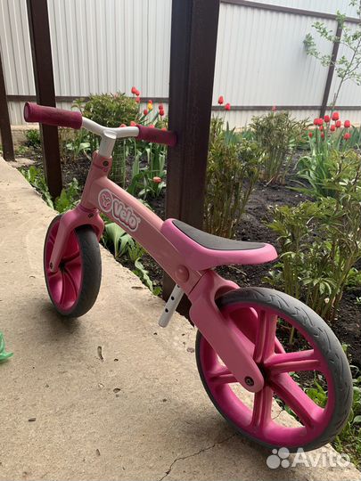 Беговел Yvolution Y-velo Balance bike, розовый