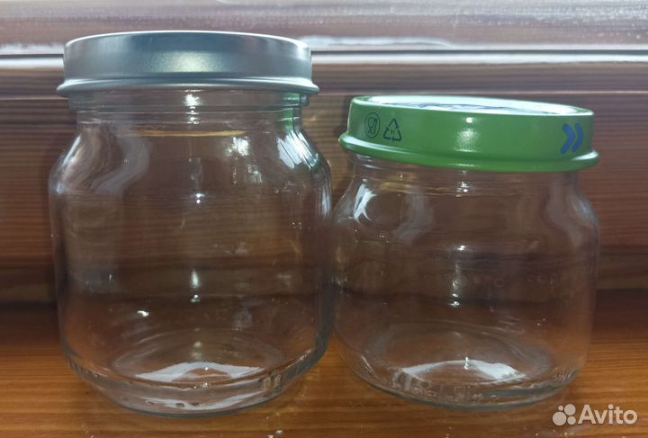 Баночка стеклянная из-под детского питания