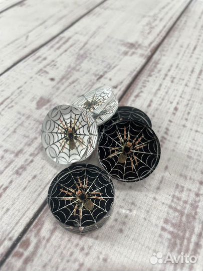 Фишки акриловые для нард Паутина