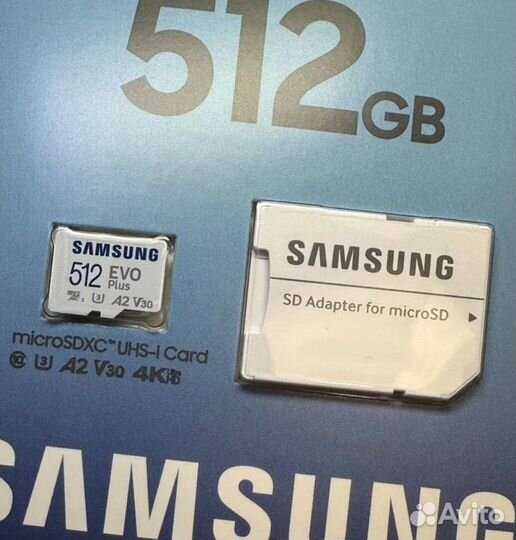 Карты памяти samsung evo plus 512гб новые оригинал
