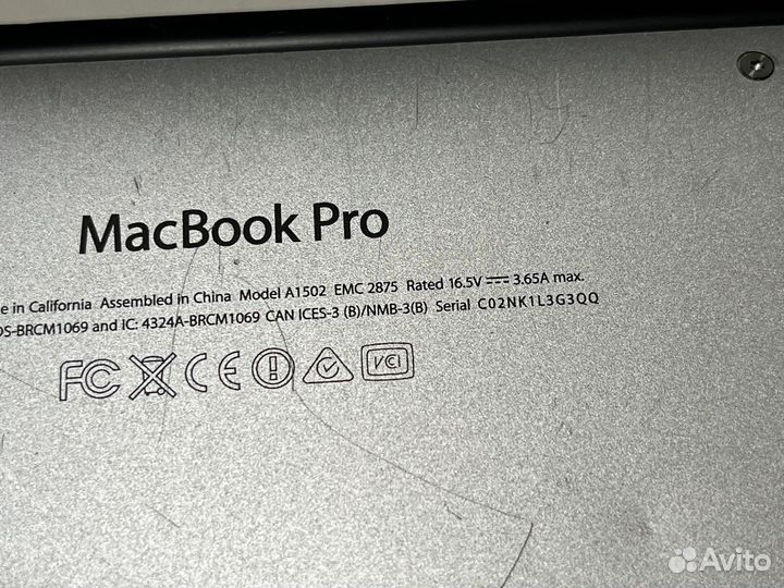 Ноутбук Apple MacBook Pro 13 2014 16gb