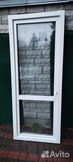 Двери пластиковые со стеклом бу